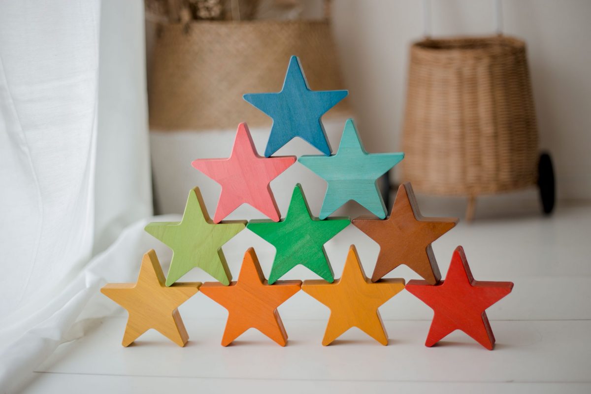 wooden stars