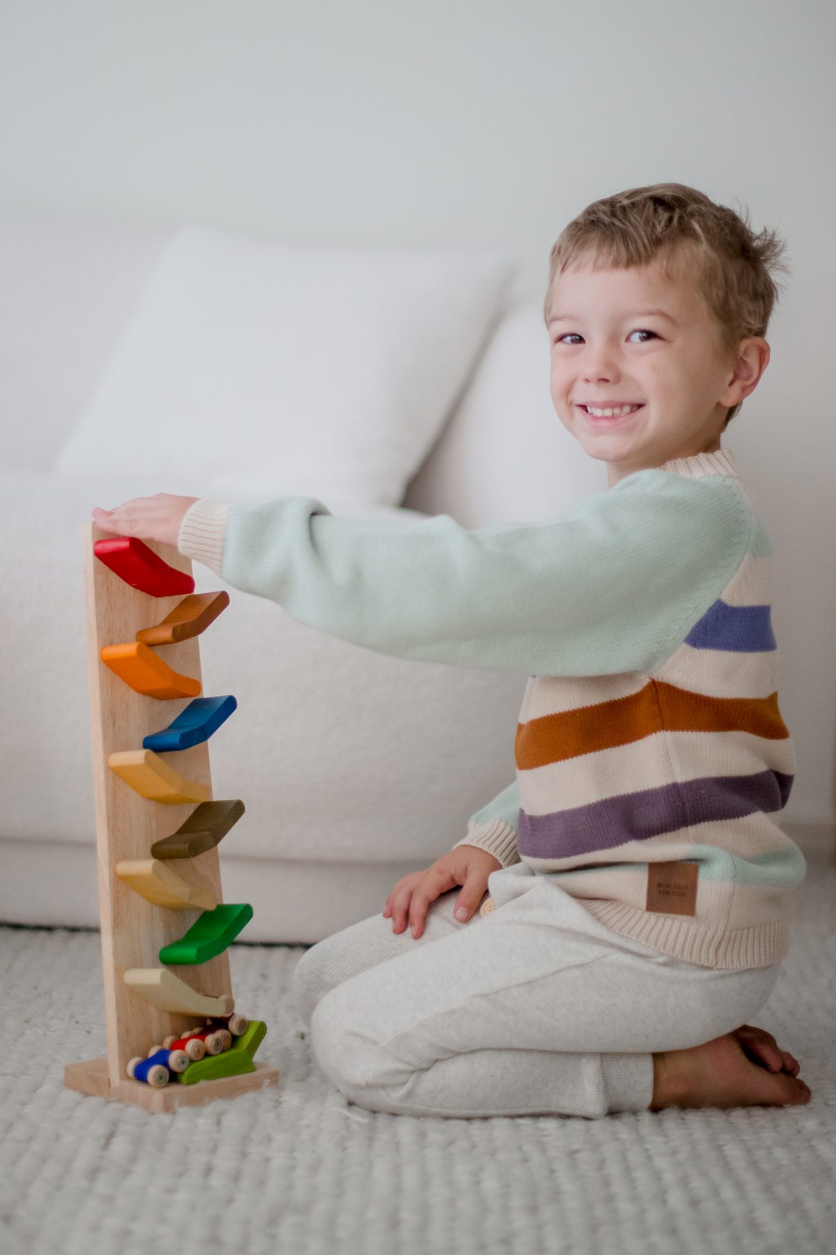 Colour Zig Zag Racing Car - Image 4