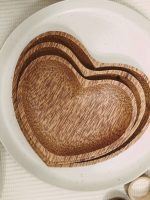 Heart shape plate set 3pce