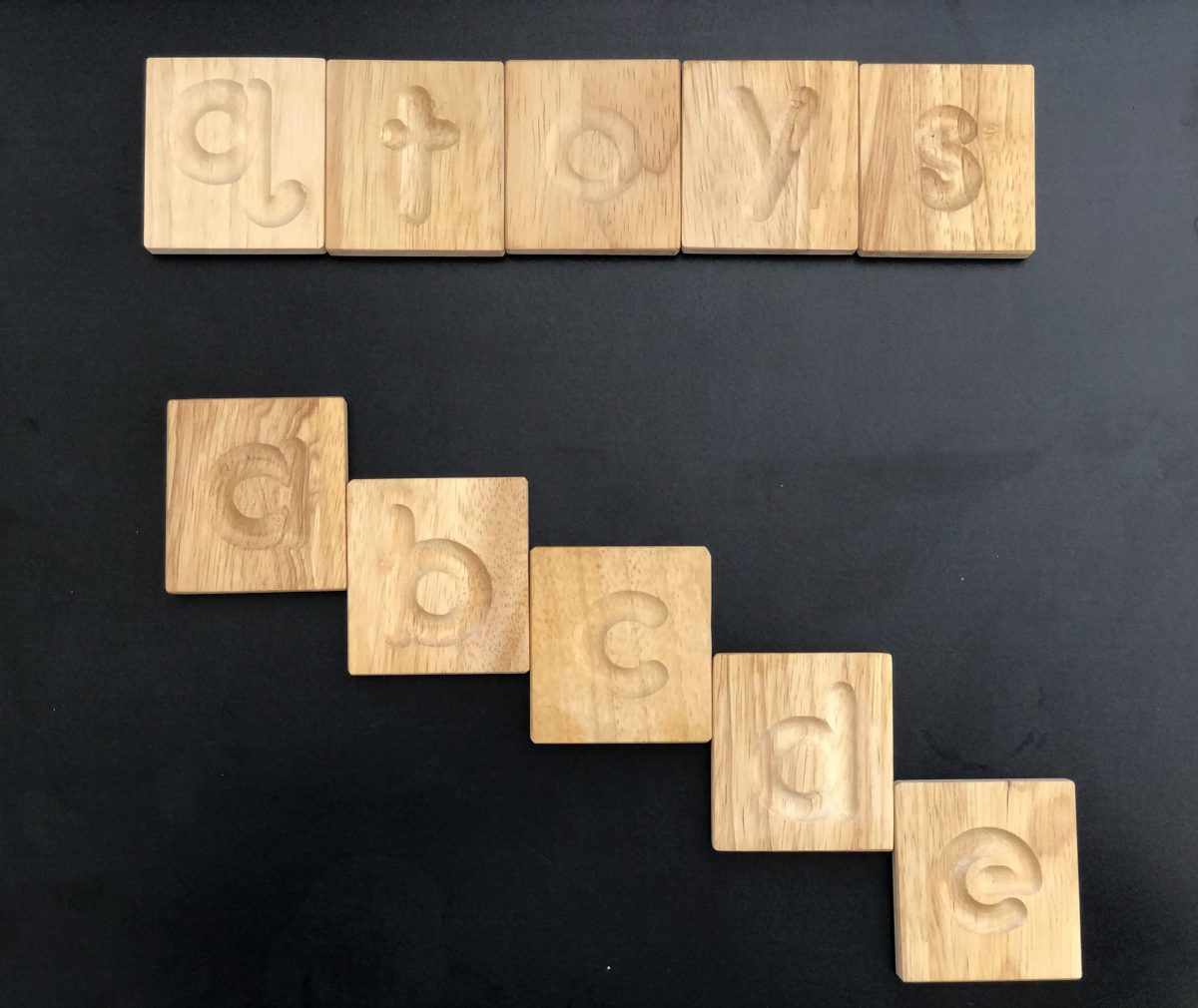 Wooden Lowercase Letter Tile