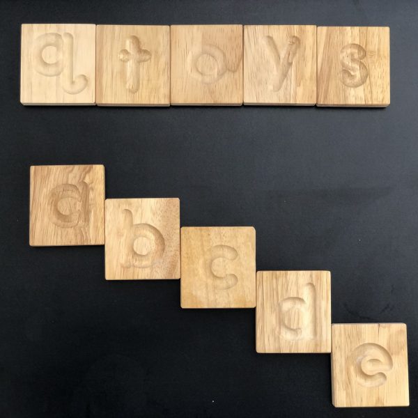 Wooden Lowercase Letter Tile