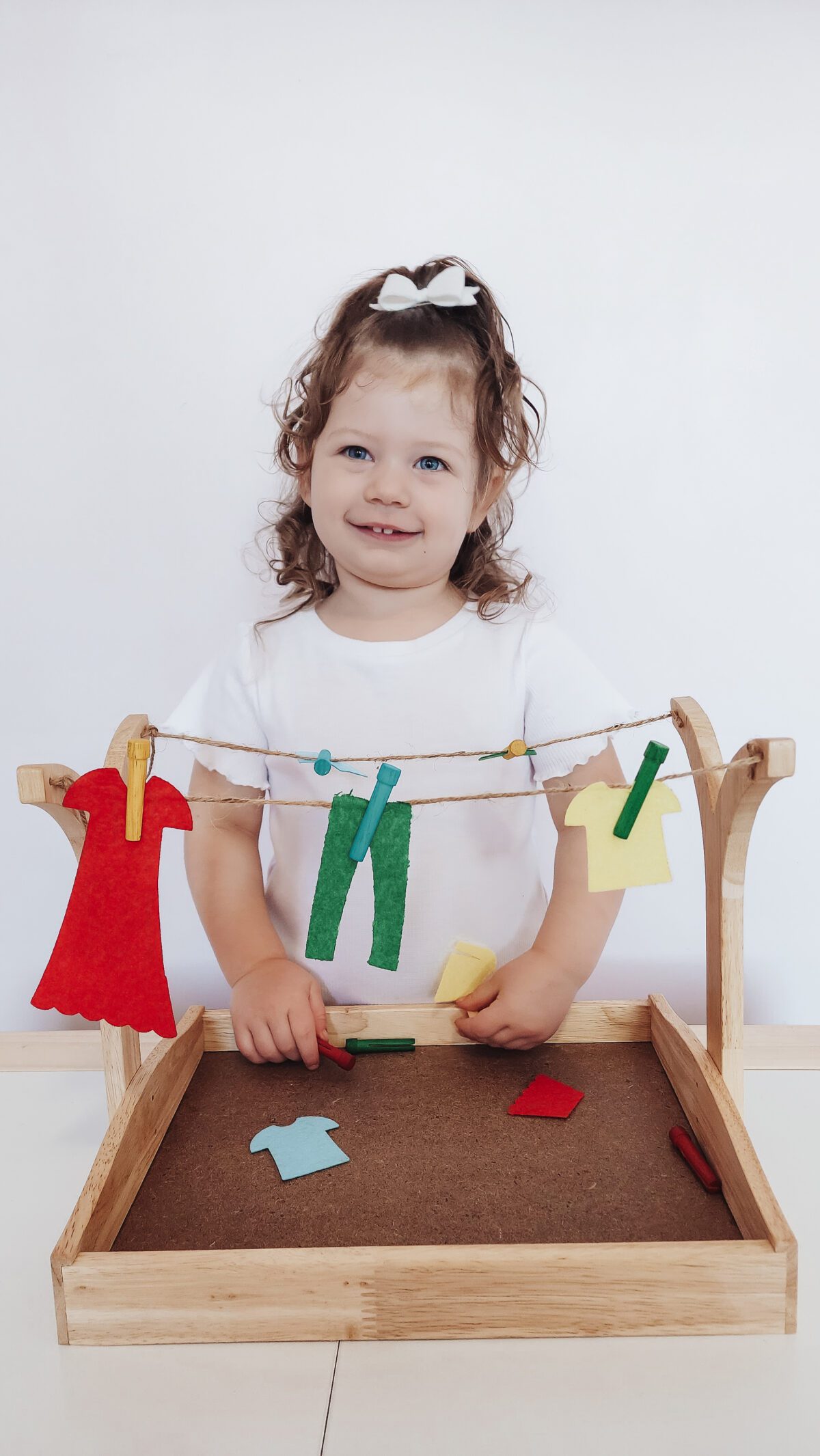 Montessori Clothes Hanging Play Set - Image 4
