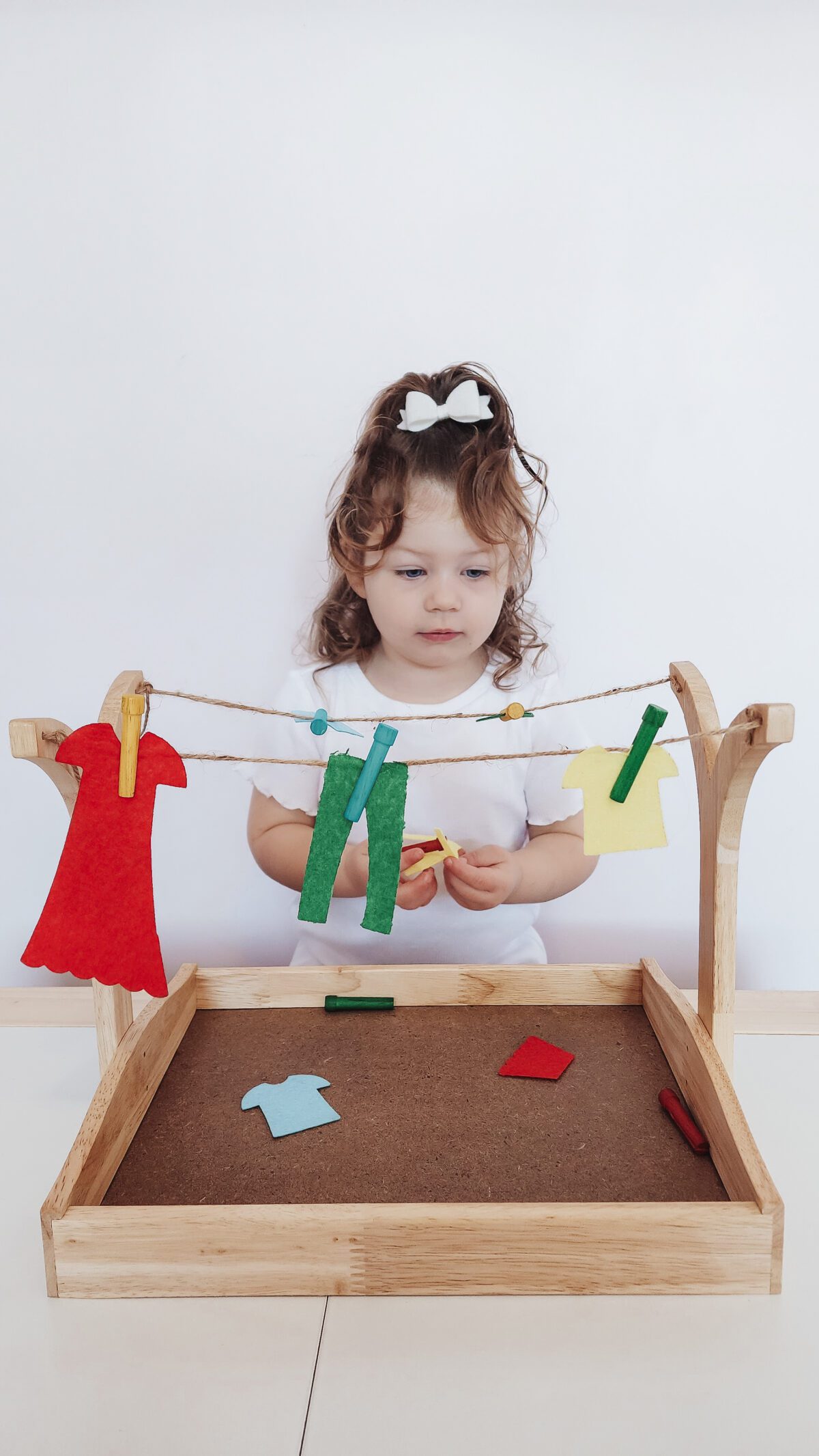 Montessori Clothes Hanging Play Set - Image 2