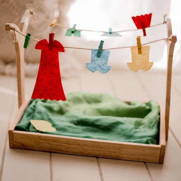 Montessori Clothes Hanging Play Set