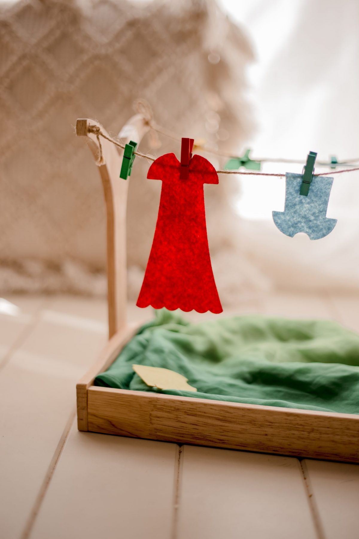 Montessori Clothes Hanging Play Set - Image 7