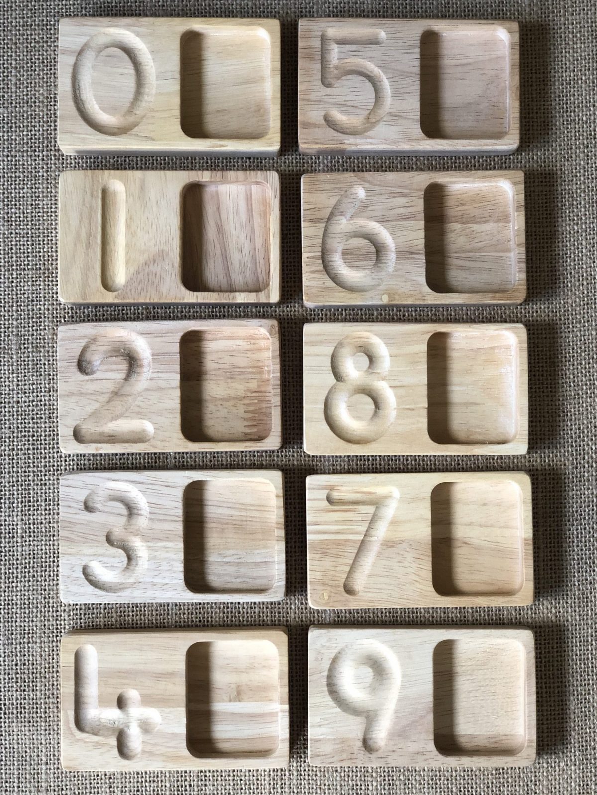 Wooden Counting and Writing Tray