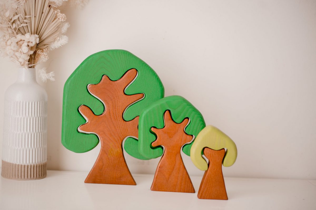 Coloured Wooden Trees - Image 5