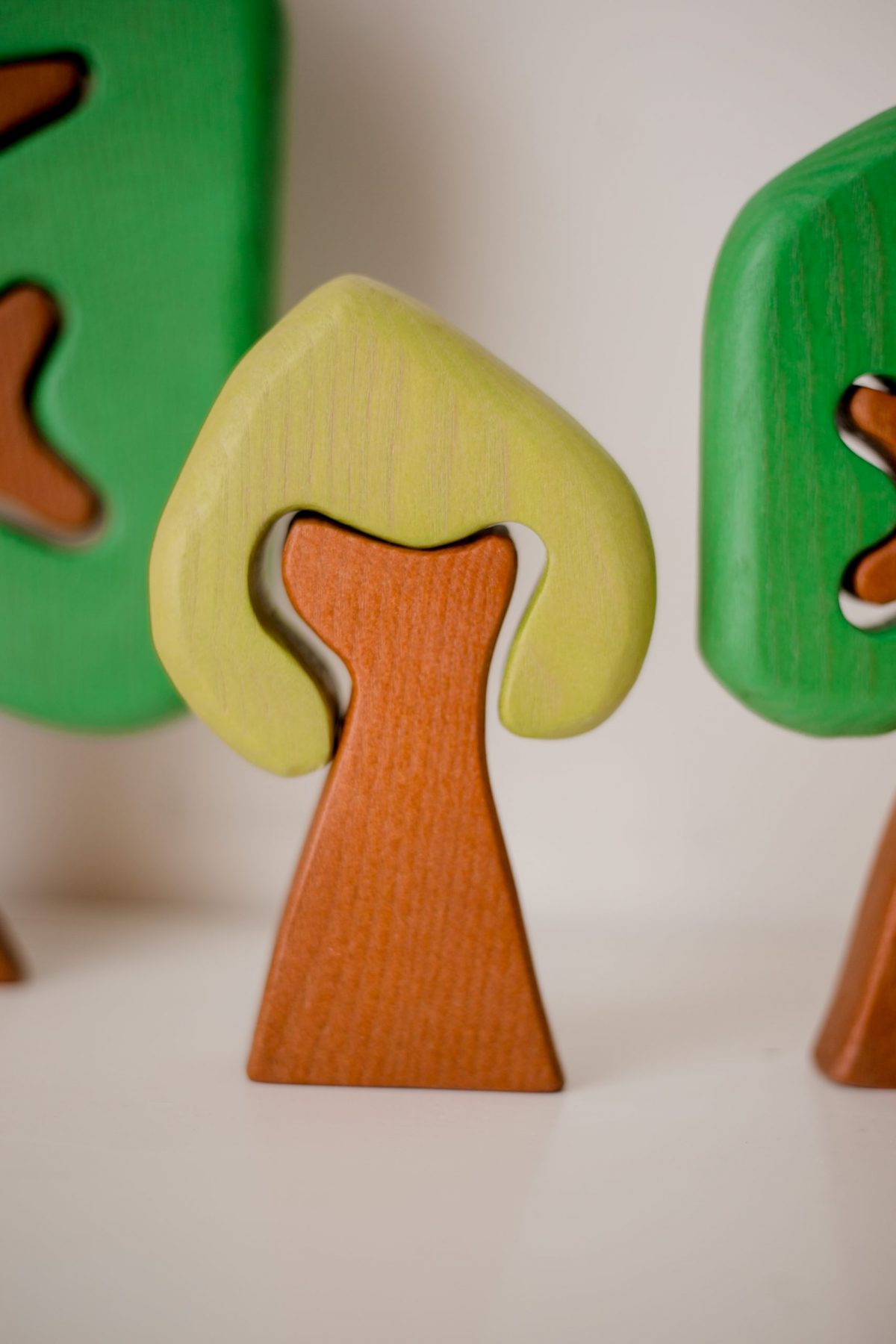 Coloured Wooden Trees - Image 2