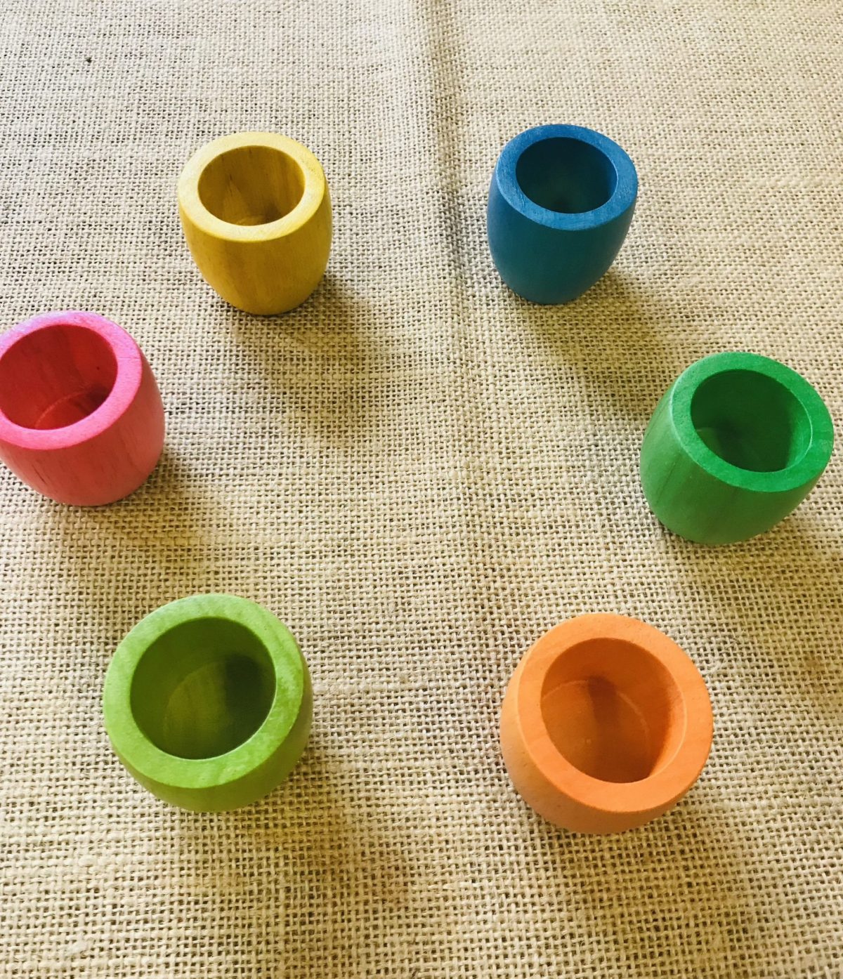 Rainbow wooden cup - Image 2