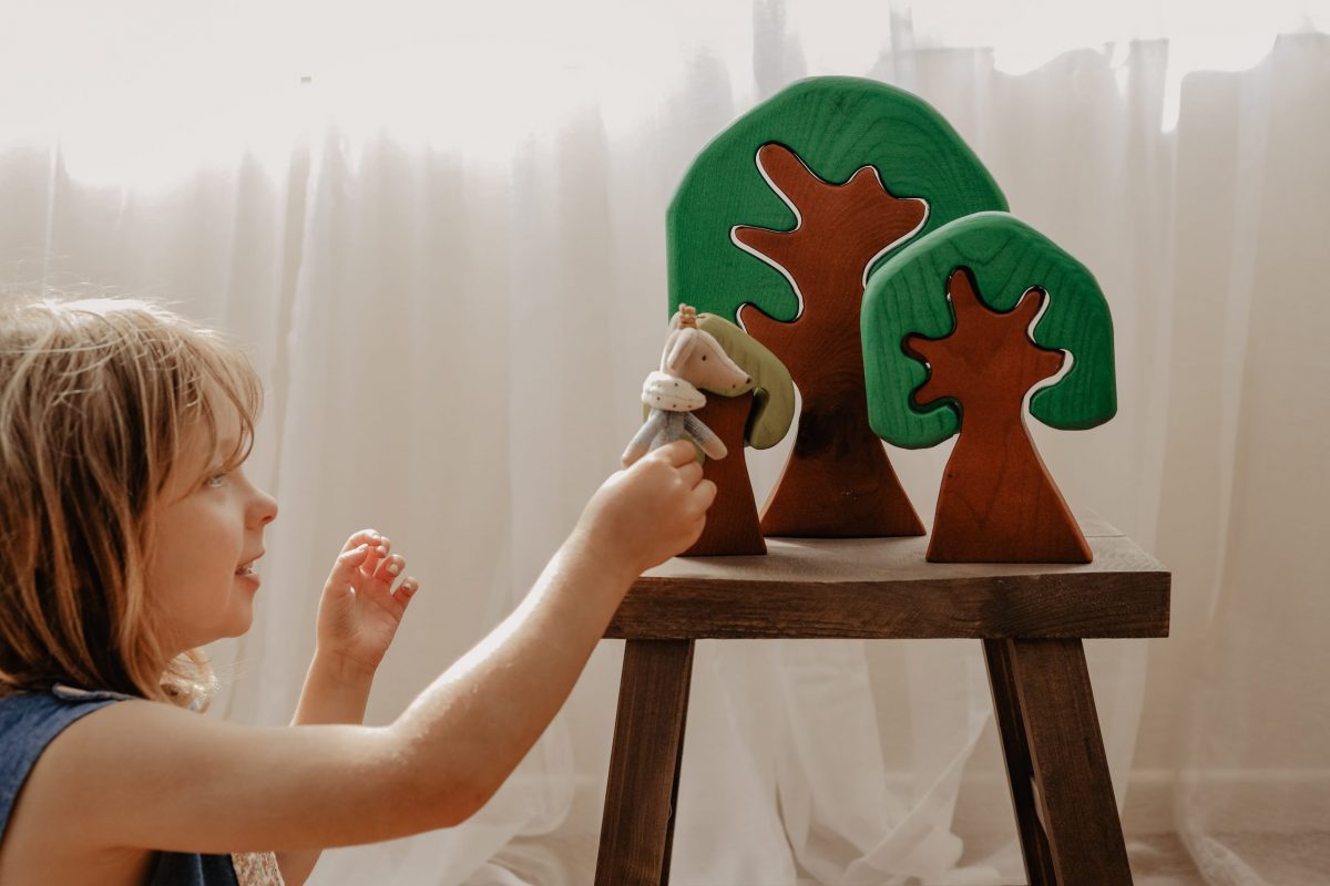 Coloured Wooden Trees