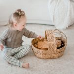 Water Hyacinth Doll Basket