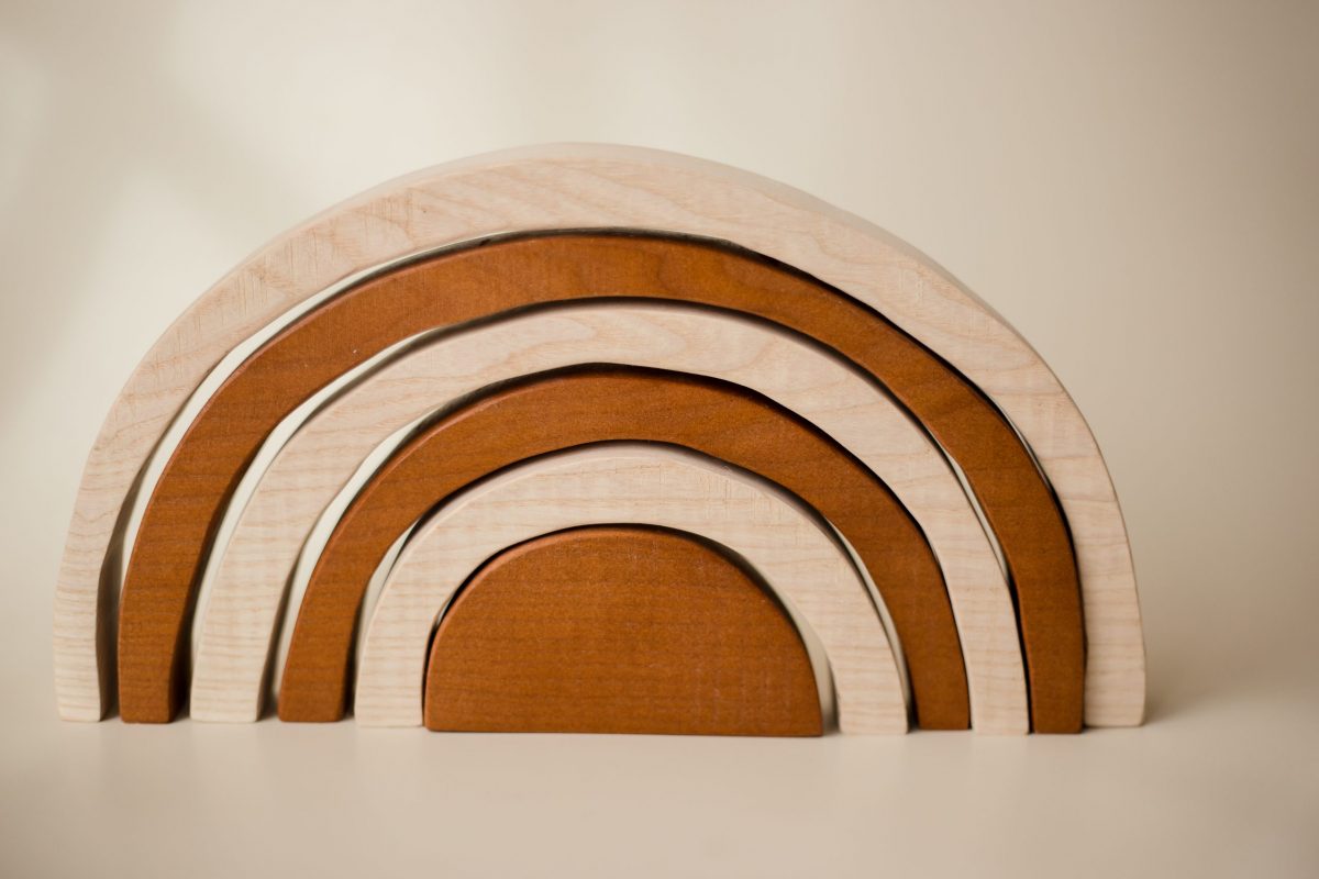 Large Two Tone Stacking Blocks - Image 2