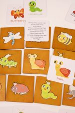 Wooden Insect Puzzle & Flashcard Set – Montessori Nature Matching Game - Image 5