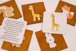 Wooden Animal Puzzle & Flashcard Matching Set – Montessori Learning Toy - Image 5