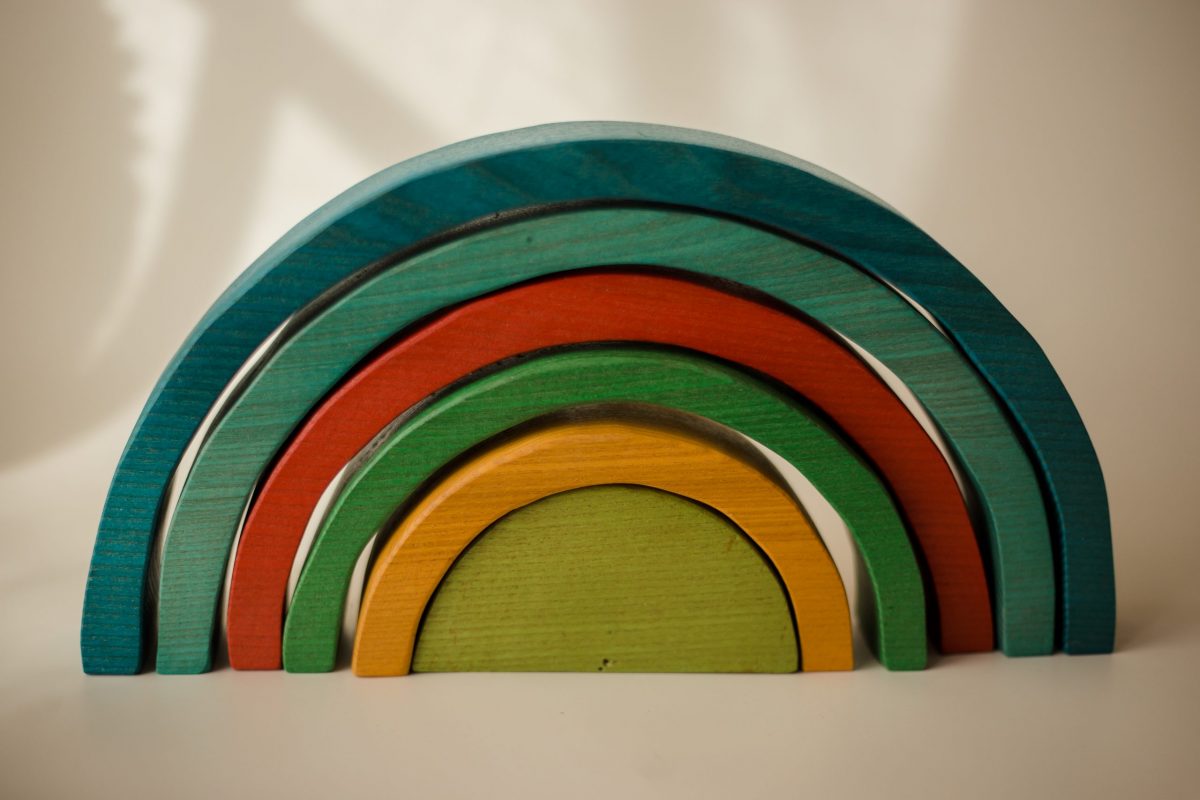 Large Coloured Rainbow Blocks - Image 2