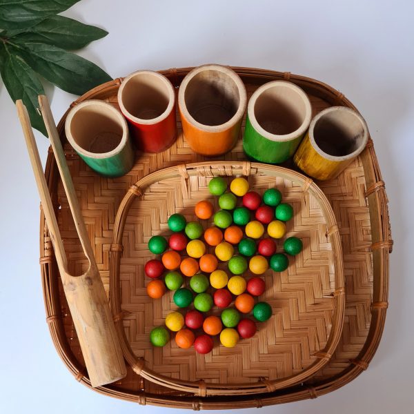 square bamboo tray