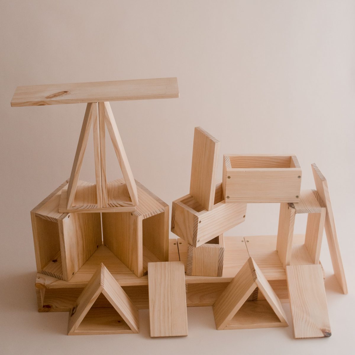 Large wooden blocks preschool deals