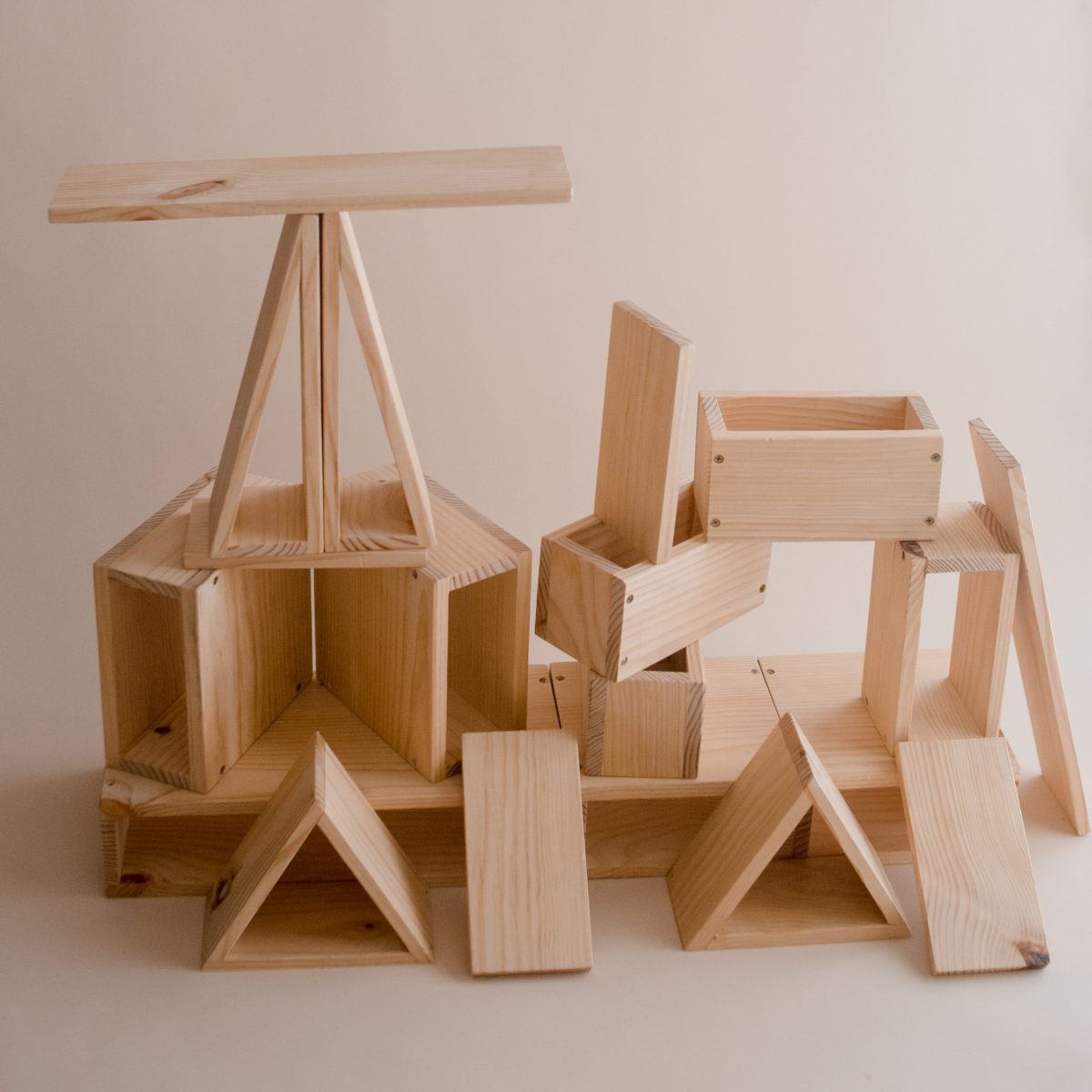 Large wooden blocks preschool store