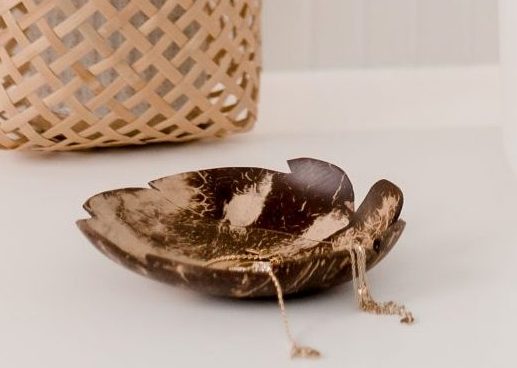 Coconut Autumn Leaf Tray