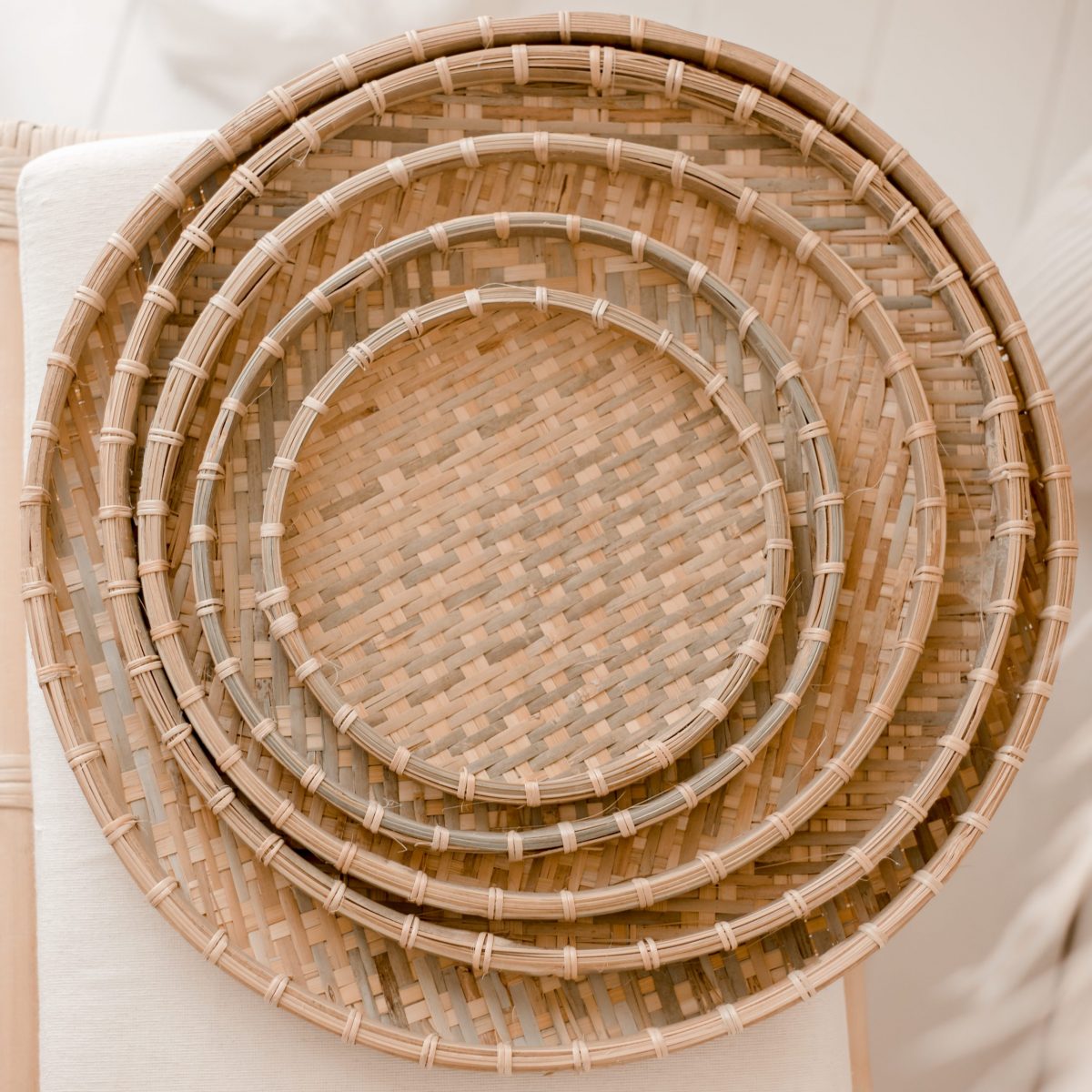 Circle Bamboo Trays - Image 13