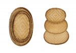 768 Bamboo Oval trays set of 3