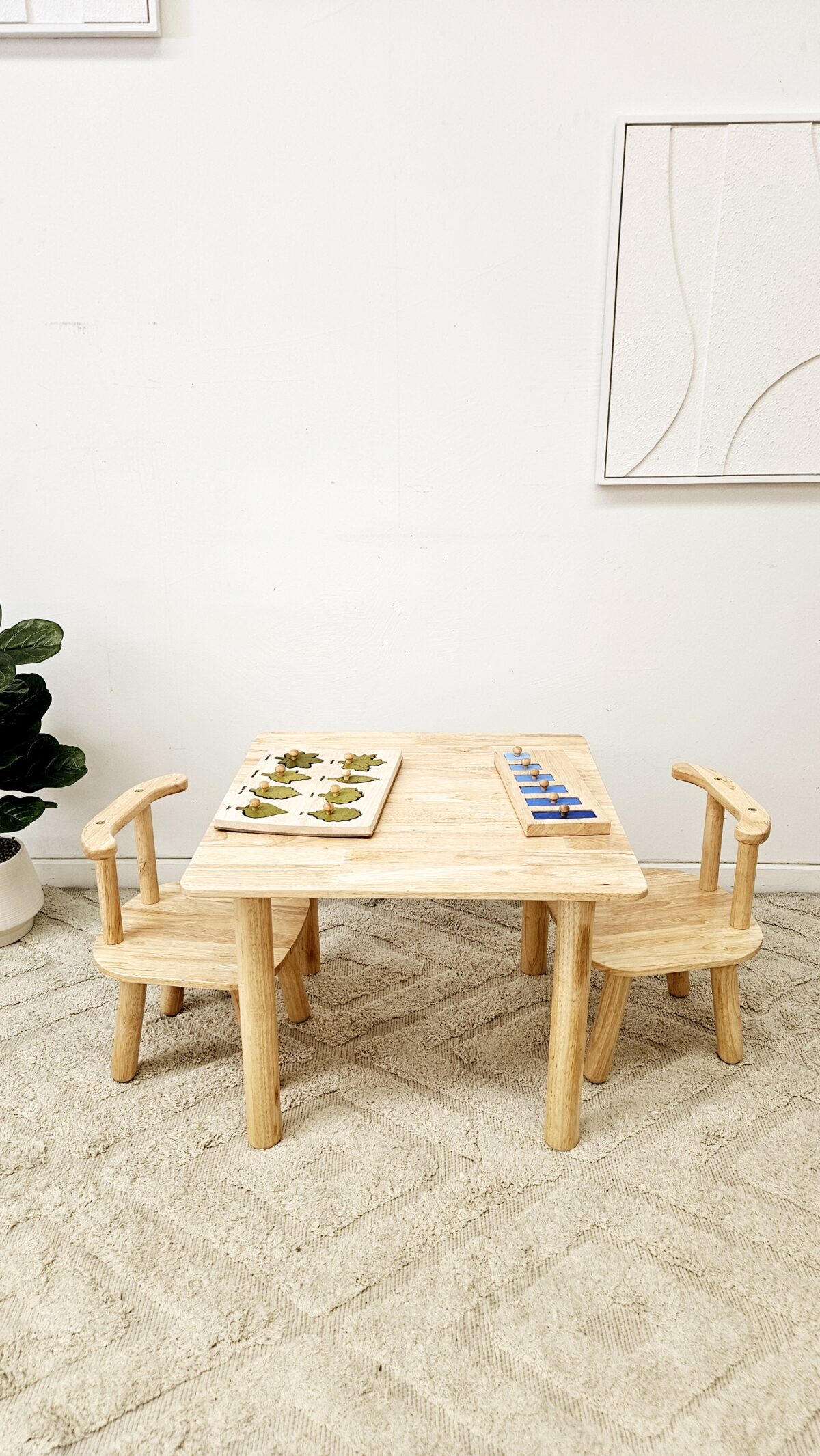 Toddler Table and Chairs Set - Image 2