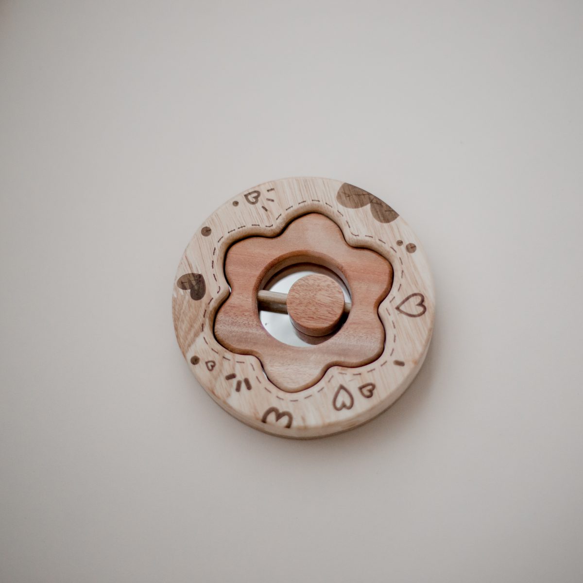 Valentine Rattle & Baby Mirror Set - Image 6