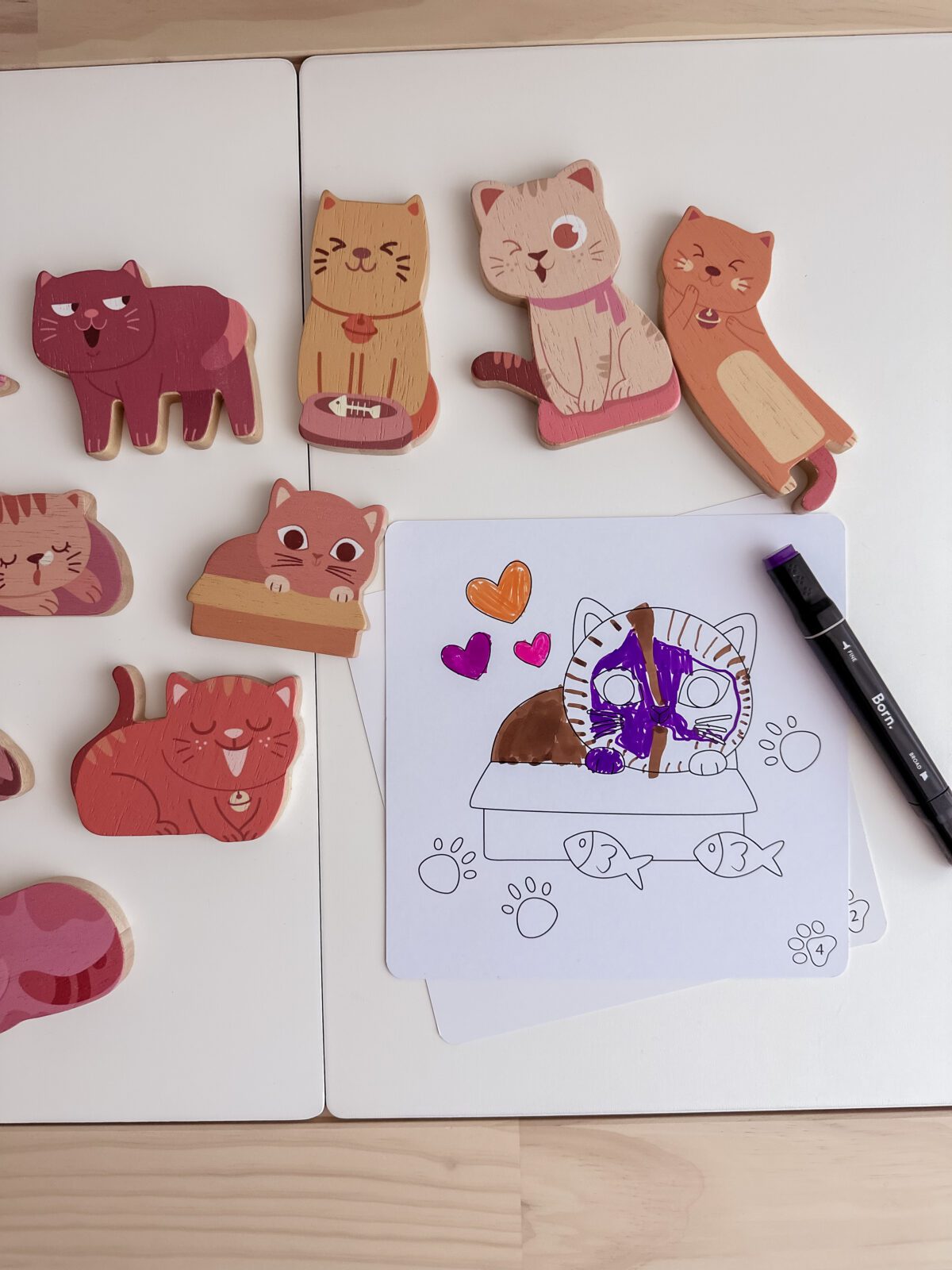 Cat play set & colouring - Image 7