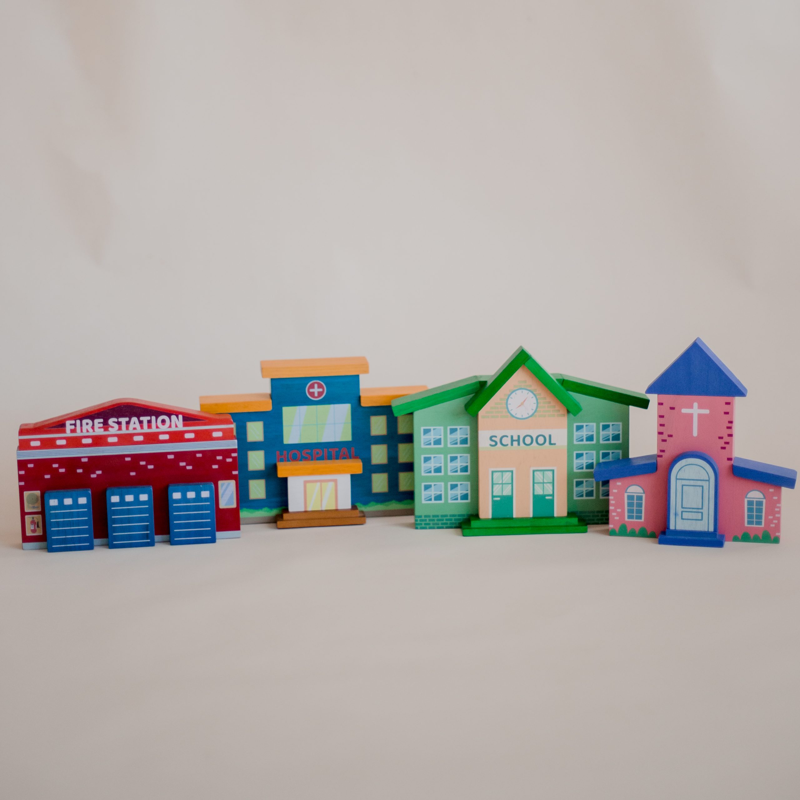 296 tag @our_life_behind_the_lens1 Street Buildings Set Of 4 - Image 1