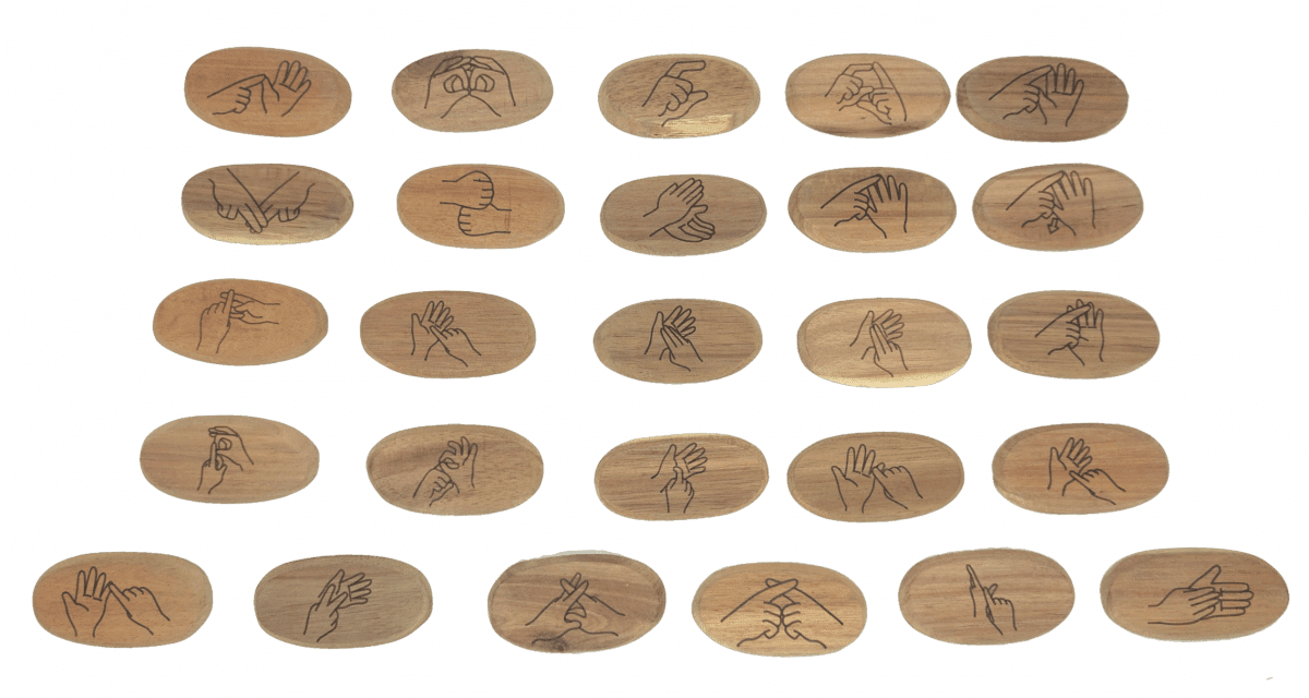 Sign Language Stones set of 26 - Image 6