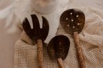 Coconut Salad Spoon and Fork Set - Image 2