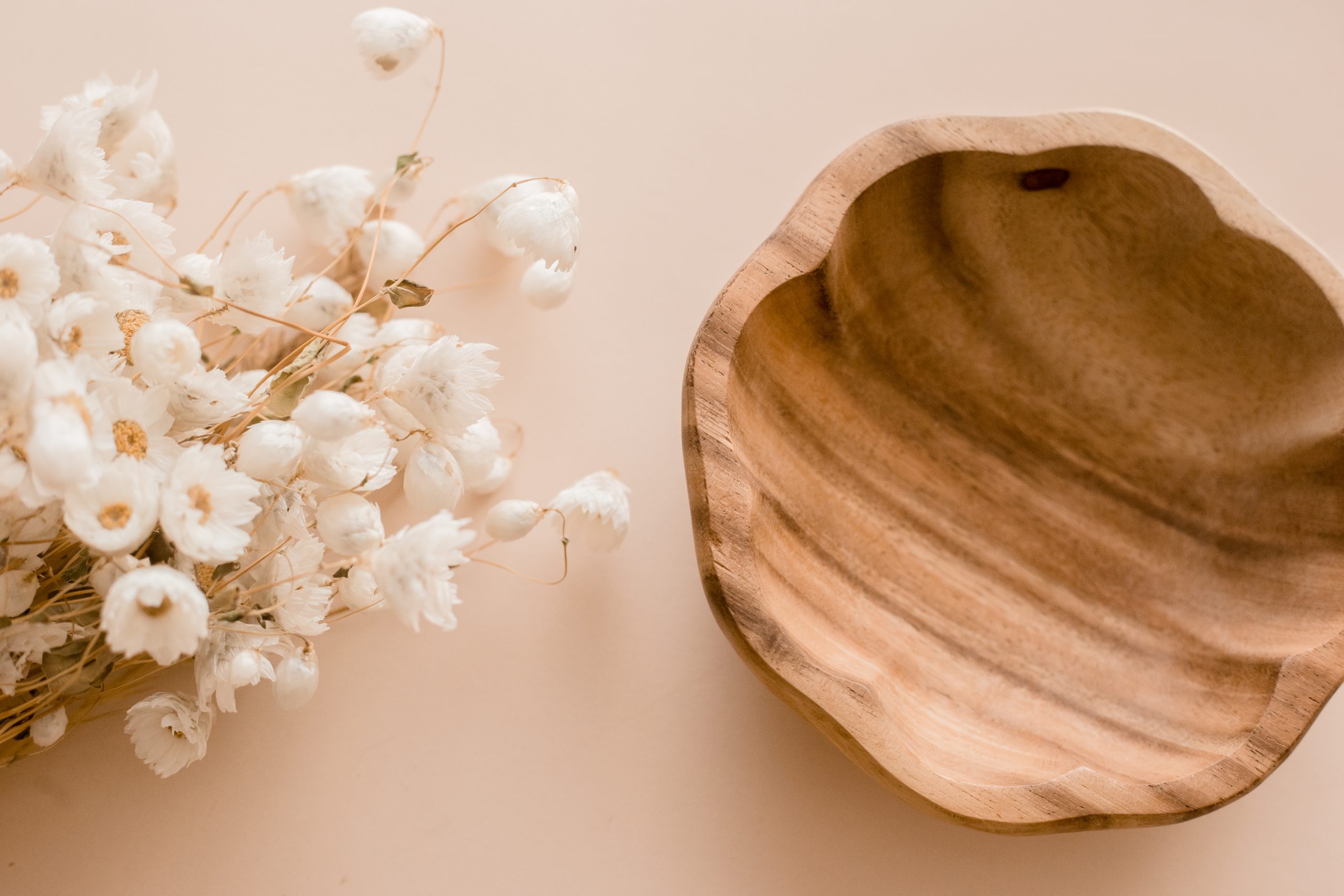 Flower Wooden Bowl - Image 3
