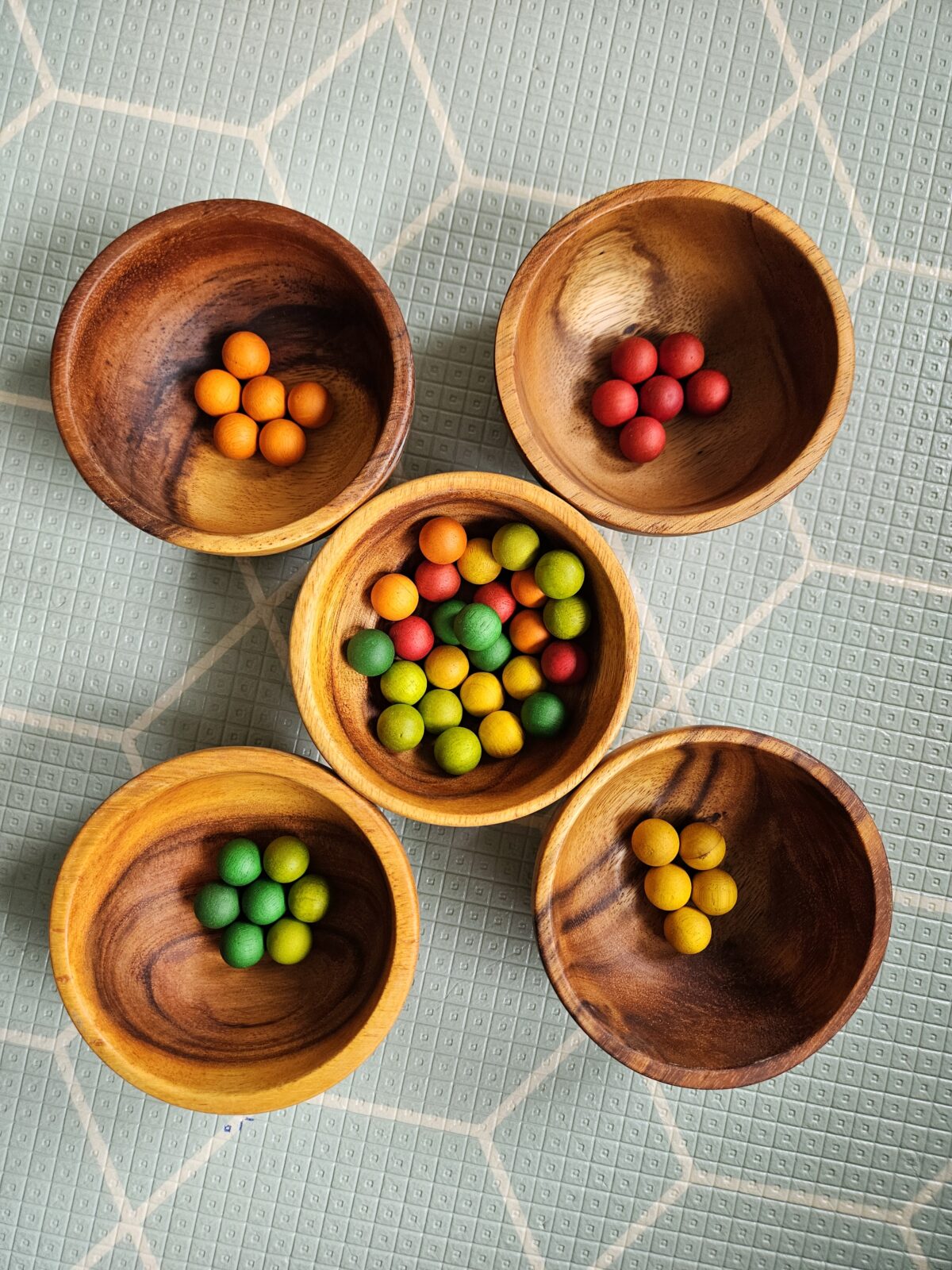 Wooden bowls set of 5 - SKU 737