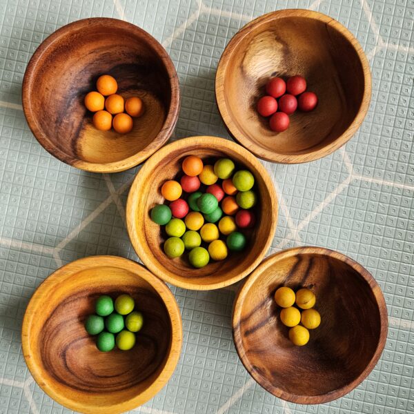 Wooden bowls set of 5 - SKU 737