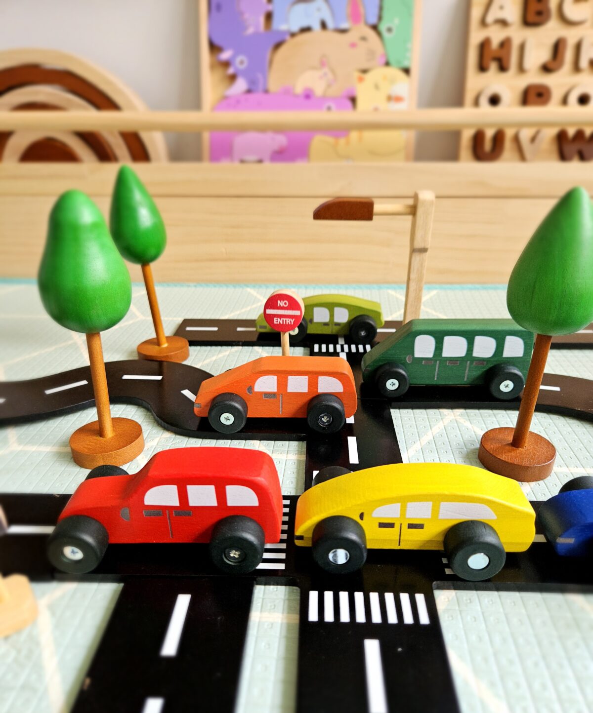Coloured Wooden Cars - Image 5