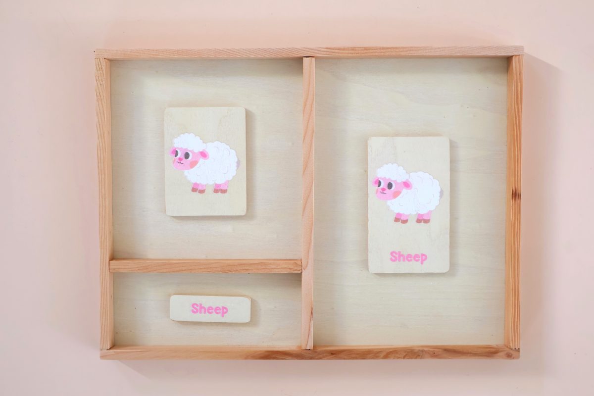Montessori Tray for Language cards - Image 3