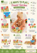 Colourful Flower Garden Puzzle and Book Set - Image 2