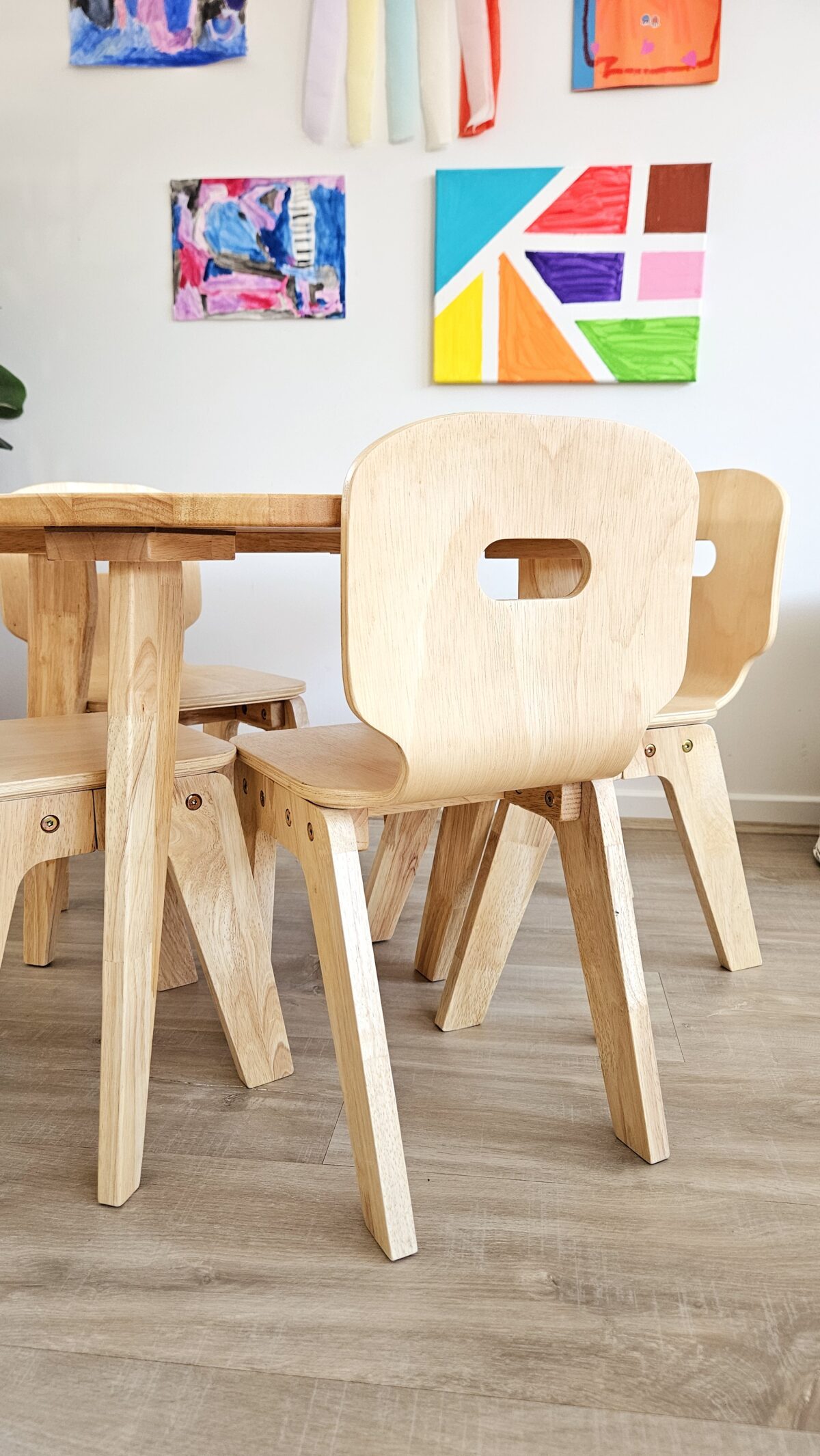 Danish Round Table and 4 Chairs - Image 6