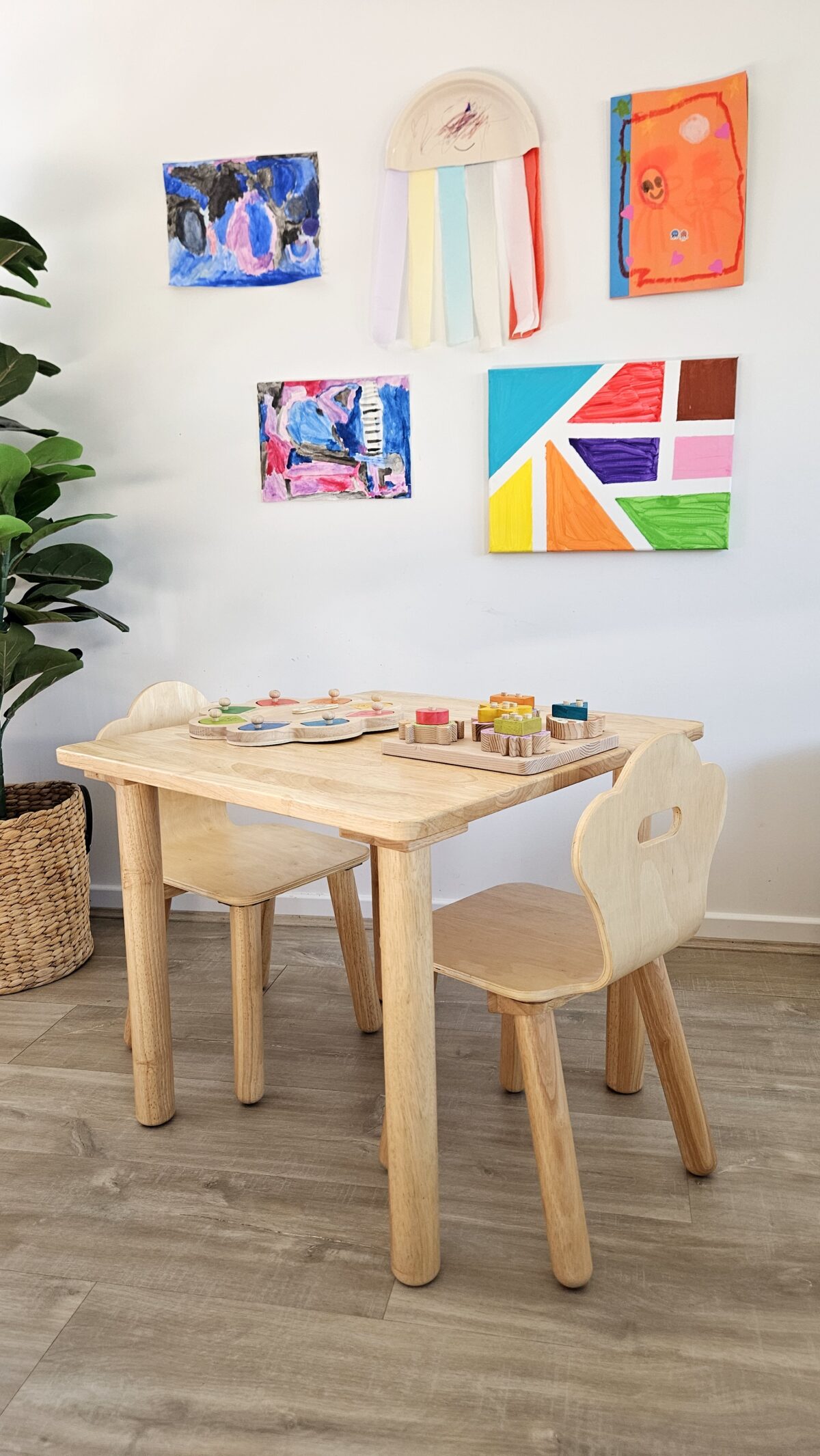 Classic Square Table and 2 Chairs - Image 4