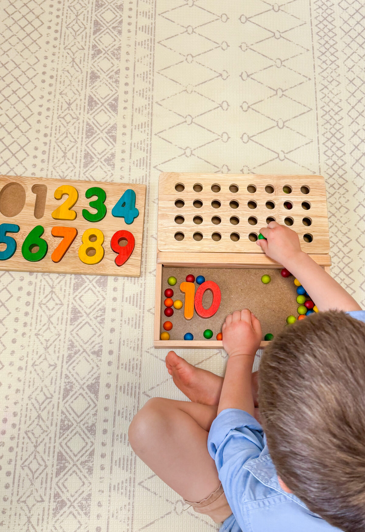 Montessori Sand Tray + Ball Tray Insert - Image 6