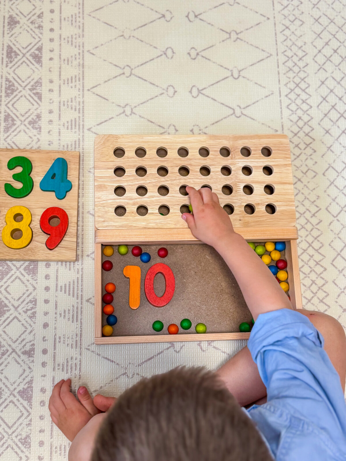 Montessori Sand Tray + Ball Tray Insert - Image 2