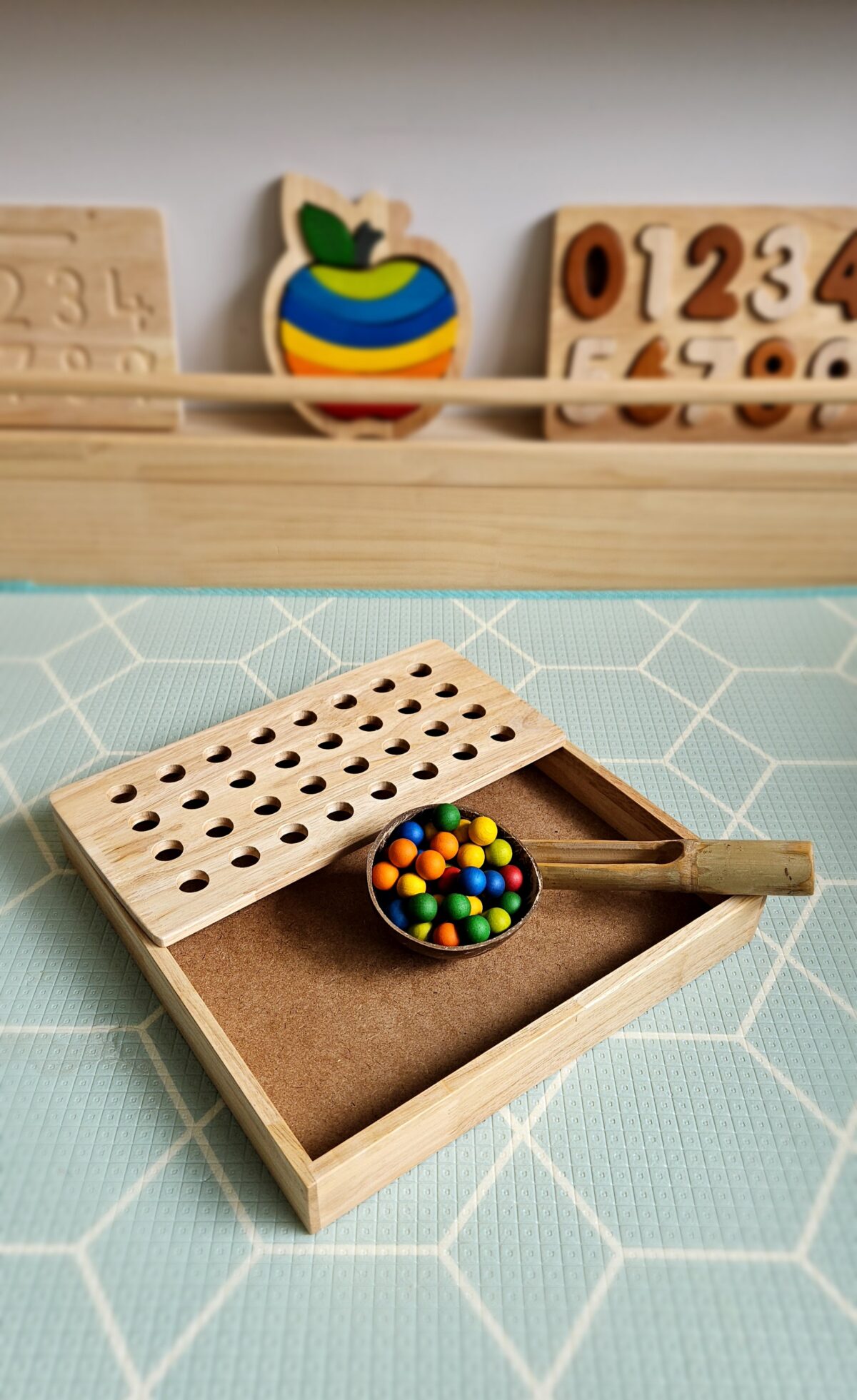 Montessori Sand Tray + Ball Tray Insert - Image 5