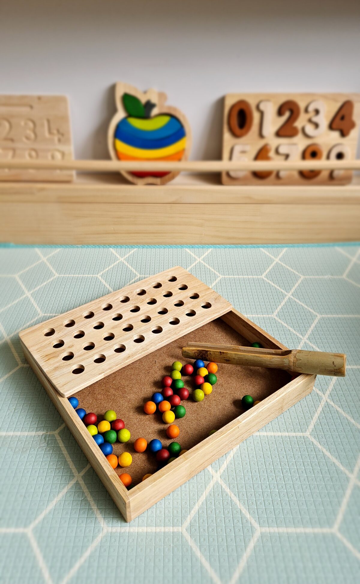 Montessori Sand Tray + Ball Tray Insert - Image 3