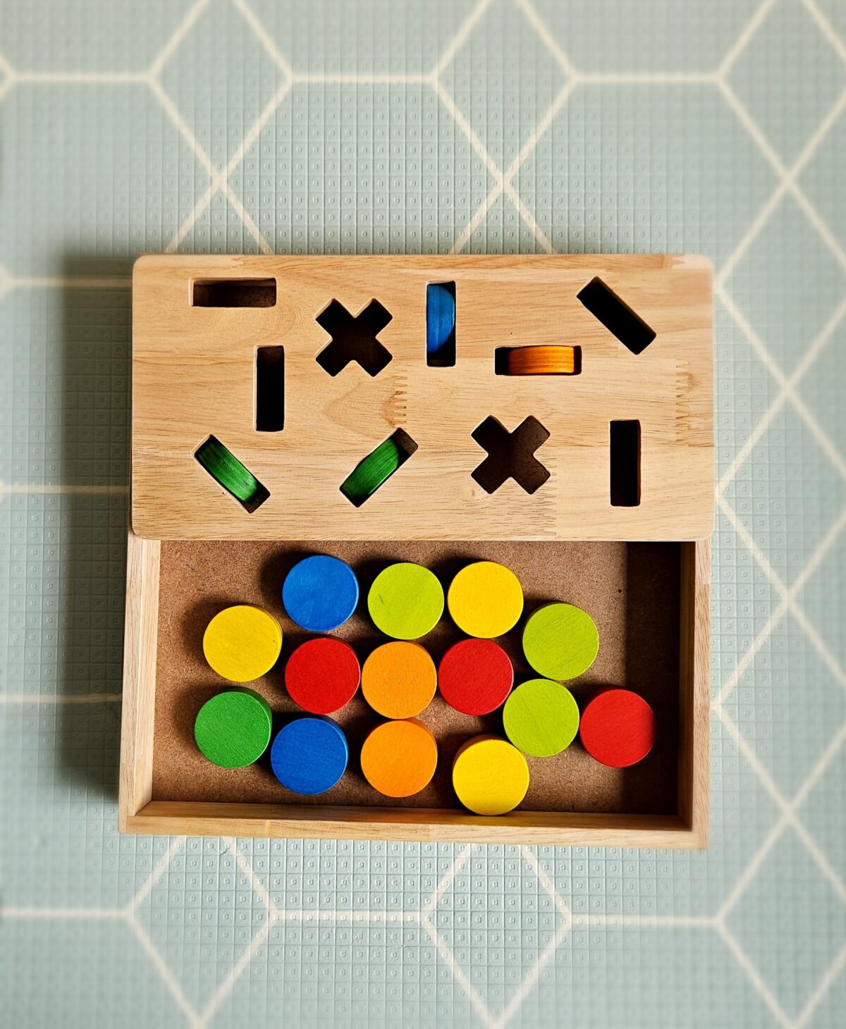 Montessori Sand Tray + Coin Tray Insert - Image 6