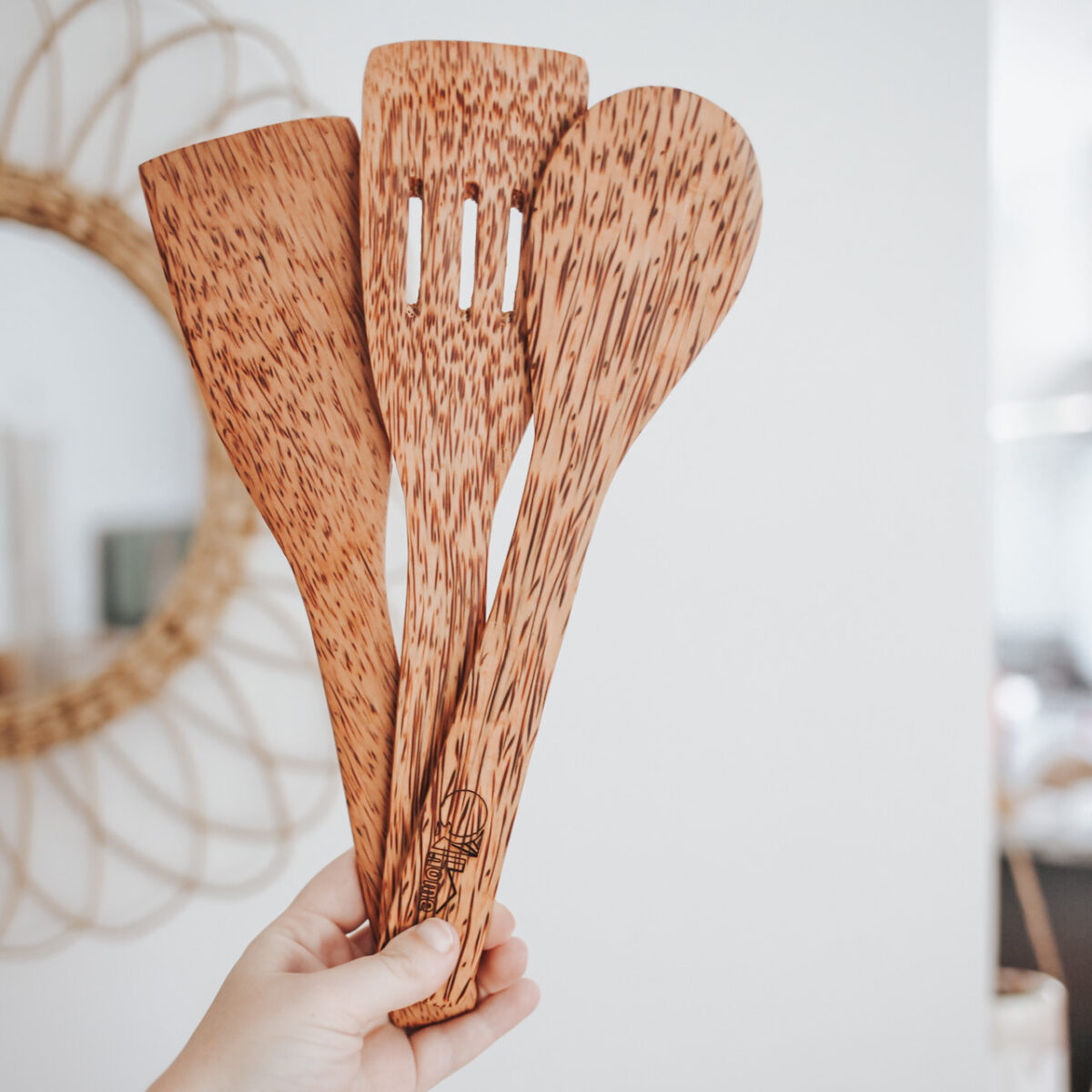 Coconut Wood Utensil (Set of 2) - Image 3