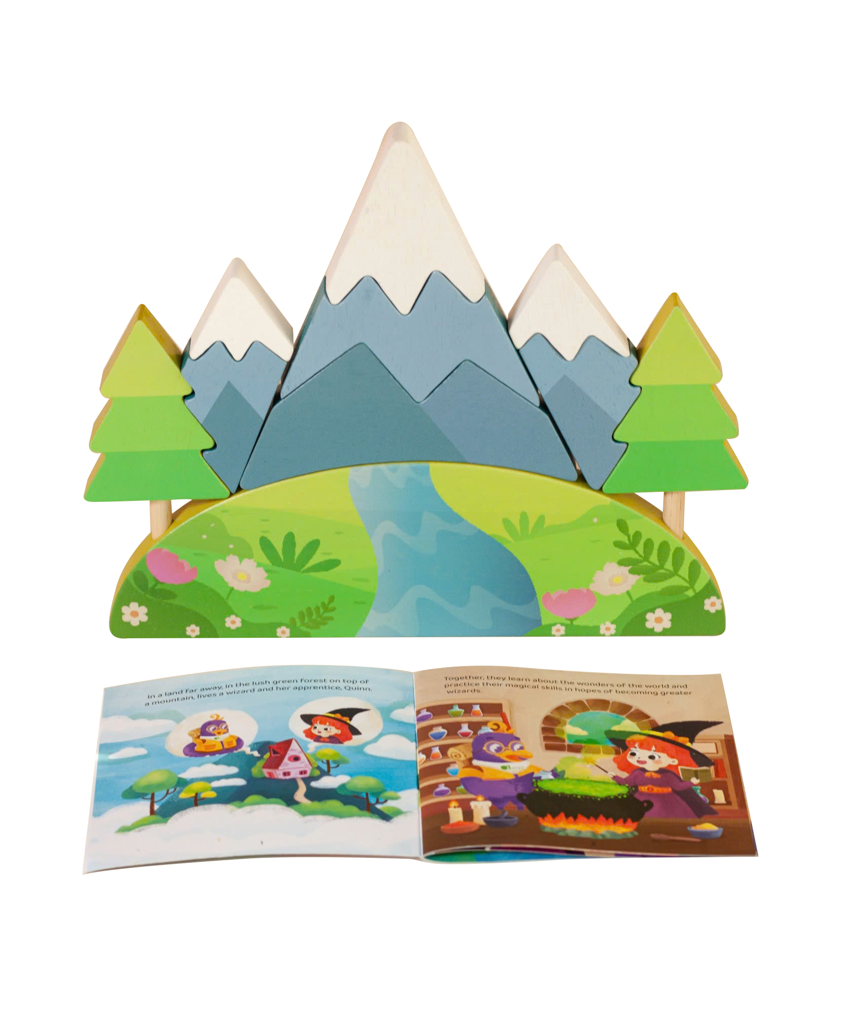 334 white background Mountain Puzzle and Book Set - Image 7