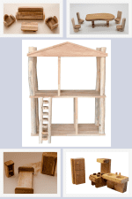 Eco Doll house + Furniture Set - Image 2