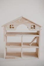 Classic Wooden Dollhouse + Furniture - Image 3
