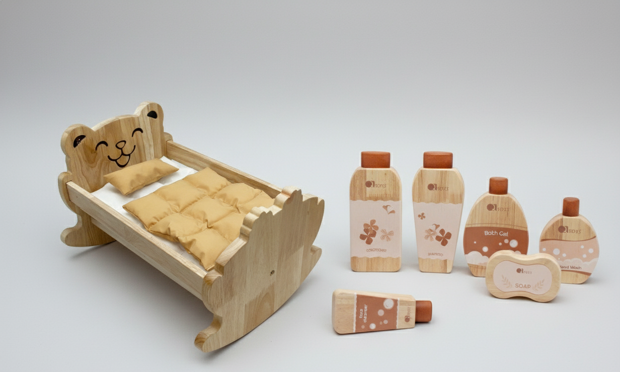 346 436 (2) Classic Wooden Rocker + Spa Set - Image 1