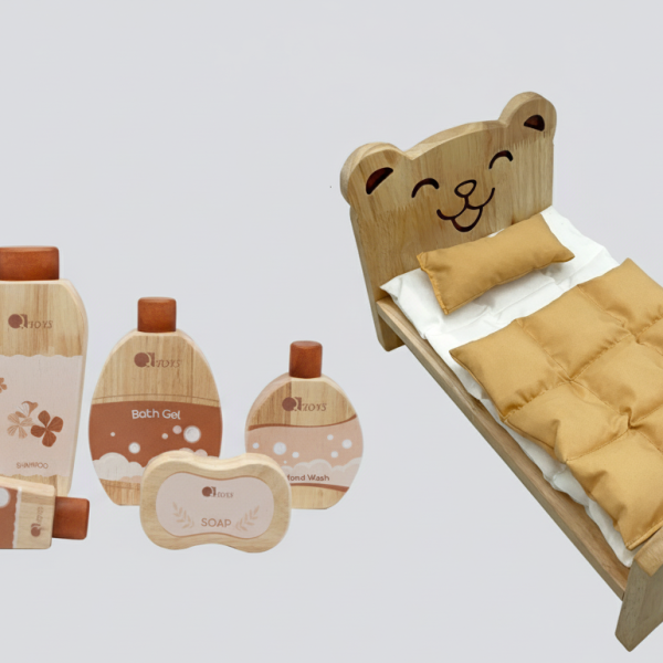 Classic Wooden Bed + Spa Set